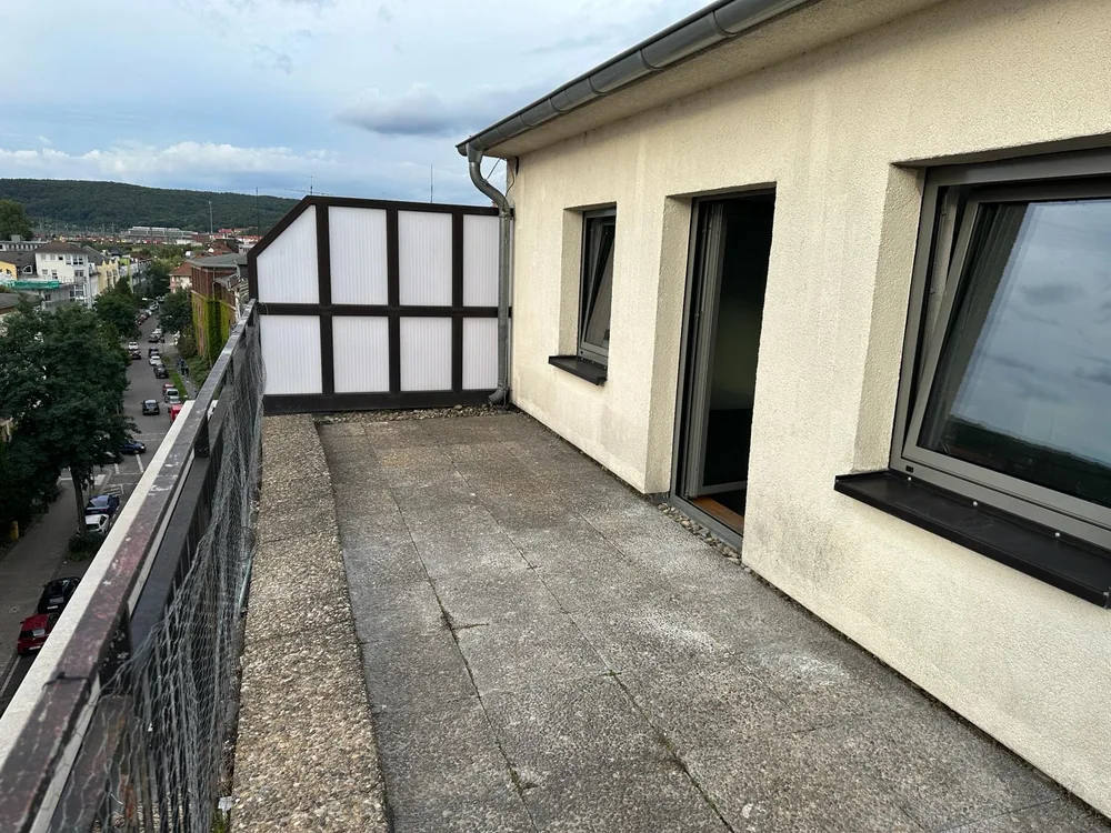 Dachterrasse nach der Bauabschlussreinigung, Bedhofenstraße